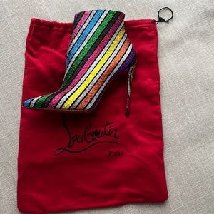Christian Louboutin Multicolor Booties Size 37 1/2